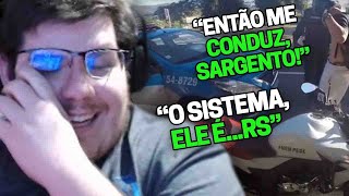 CASIMIRO REAGE POLICIAIS SENDO ABORDADOS PELA POLICIA 3 quotVAI ME AUTUARquot  Cortes do Casimito [upl. by Asimaj]