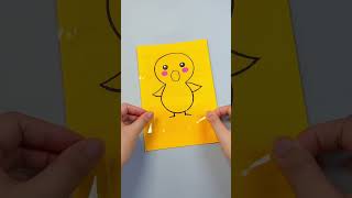 Easy Origami  20 Seconds To Teach You How To Make A Small Yellow Duck Squeeze [upl. by Avuha263]