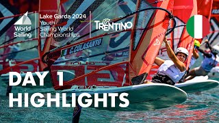 Day 1 Highlights  Youth Sailing World Championships 2024 [upl. by Lari]