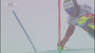 Manuel Feller Adelboden Slalom 1Platz 2024 ORF [upl. by Lister]