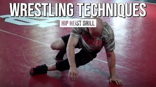 WRESTLING TECHNIQUES  HIP HEIST DRILL [upl. by Soilisav486]