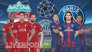 Salah  Firmino  Mané VS Neymar  Cavani  Mbappé ● LIVERPOOL vs PSG  UEFA Champions League [upl. by Amrak]