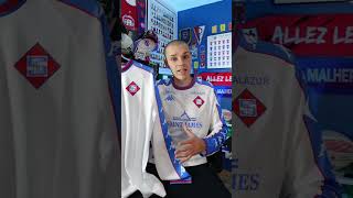 SM Caen Sponsor vs No Sponsor 💙❤️ football maillot maillotdefoot france foot unboxing [upl. by Namdor]