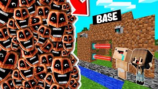 RETO DE LA BASE VS 1000000 THE MIMICER 😨😱 BASE BEBE NOOB VS El MIMICER en MINECRAFT [upl. by Glover]