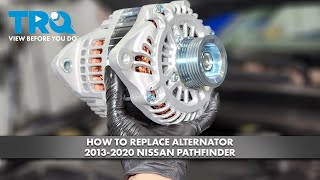 How to Replace Alternator 20122020 Nissan Pathfinder [upl. by Amarette]