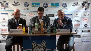 20161021 Kassel Huskies  Heilbronner Falken 53  Pressekonferenz [upl. by Rivard219]