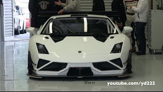 Lambo Gallardo Reiter GT3  LOUD sounds at Curbstone Spa [upl. by Ilime]