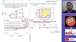 İLAÇ TYT DENEMESİ GEOMETRİ 1 [upl. by Enyahc]