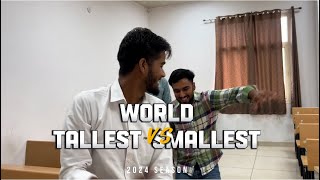 I tried lifting worlds tallest man vs smallest man  Avtar Nayak [upl. by Sakul]