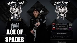 Motörhead  Ace Of Spades Guitar Cover Ft Mark Guest Guitar [upl. by Alegnave]