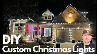 Outlining Your House With Custom Length Christmas Lights DIY Tutorial [upl. by Gothar]