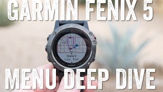 GARMIN FENIX 5 All about that menu [upl. by Vivie932]