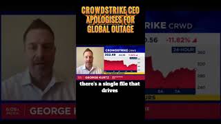 CrowdStrike CEO apologises for global outage [upl. by Shadow659]