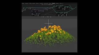 Blender 43  Geometry Node  Bouncy Flower [upl. by Anitsyrhk]