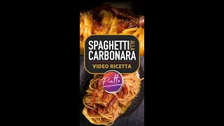 SPAGHETTI ALLA CARBONARA Ricetta Originale  PIATTO Shorts [upl. by Constant]