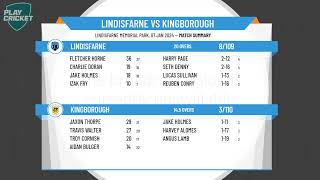 Cricket Tasmania Premier League  U18 Boys  Round 11  Lindisfarne v Kingborough [upl. by Nakah681]