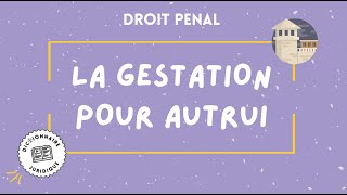 GPA gestation pour autrui en droit pénal🔤 [upl. by Seraphim204]