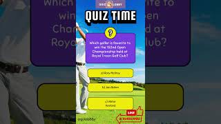 Who Will Win the 152nd Open Championship Top Golfer Revealed shorts quizchallenge [upl. by Dippold626]