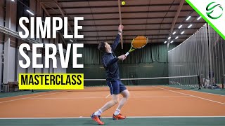 Simple Tennis Serve Technique Masterclass for Beginners [upl. by Gwen]