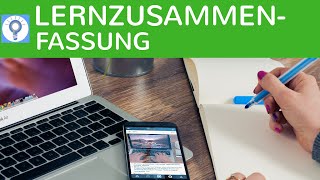 Lernzusammenfassung schreiben  4 Tipps für gute Lernunterlagen für Klassenarbeiten Abitur Prüfung [upl. by Htehpaj]