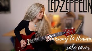 Led Zeppelin  Stairway to Heaven  Guitar Solo Cover by Eliza Lee [upl. by Edwina544]