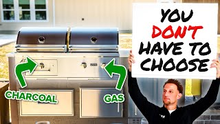 Charcoal or Gas Grill Why Not Both Coyote Hybrid Grill Walkthrough [upl. by Eirahcaz632]