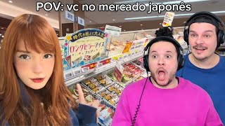 SUPERMERCADO NO JAPÃO O que dá pra comprar com um salário japonês  React Prizza [upl. by Jerrilee356]