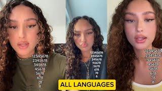 12345678 TikTok Viral Challenge All Languages [upl. by Ennovehc]