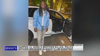 Lil Durk’s brother rapper OTF DThang shot to death outside Harvey nightclub [upl. by Aysab425]