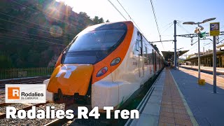 R4 Tren  Rodalies de Catalunya  Ruta Completa [upl. by Kask]