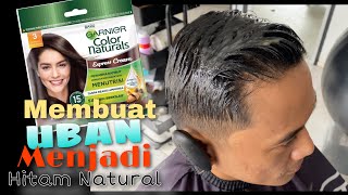 RAMBUT UBAN MENJADI HITAM NATURAL MENGGUNAKAN PRODUK GARNIER COLOR NATURALS [upl. by Silvan]