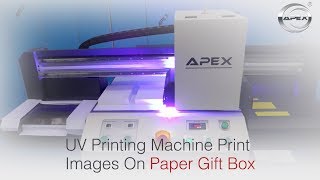 UV Printing Machine Print Images On Paper Gift Box [upl. by Miarzim811]