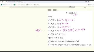 Casio CG50 Distribution Menu for binomial probabilities [upl. by Roose]