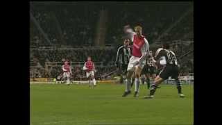 Bergkamps wonder goal against Newcastle United [upl. by Nolyag]