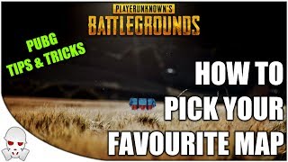 HOW TO CHOOSE MAP  PUBG Tips and Tricks [upl. by Myke]