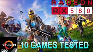 RX 580 8GB  Ryzen 3 1200  Test in 10 Games Tested in Late 2023 [upl. by Atonsah]