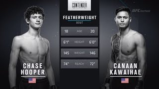 FREE FIGHT  18yearold Hooper Impresses  DWCS Week 6 Contract Winner  Season 2 [upl. by Aynotal]