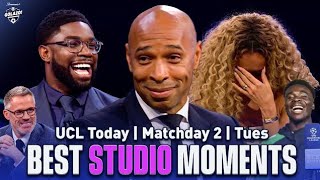 Bukayo Saka joins Kate Scott Henry Micah amp Carragher  UCL Today BEST Moments [upl. by Annaesor]