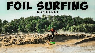 Amazing Tidal Bore Foil Surfing ► MASCARET 🌊🌊🌊🏄‍♂️ [upl. by Yuji554]