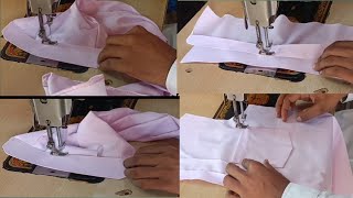 Shirt stitching shirt stitching full video  perfect shirt stitching शर्ट की सिलाई Shirt Ki Silai [upl. by Ajram]