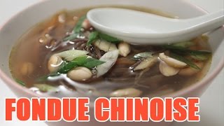 Recette fondue chinoise avec son bouillon de légumes et accompagnement [upl. by Zobkiw437]