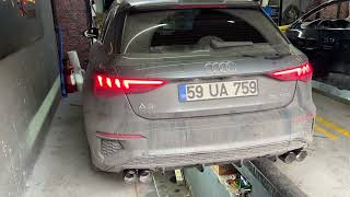 Audi A3 8Y 15 ETSI  Emil Performance Exhaust Varex [upl. by Drews]