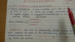 Types of Mutations part2 [upl. by Ronal]