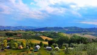 Kleine camping Agriturismo villa bussola Le Marche Italie [upl. by Kaylyn]