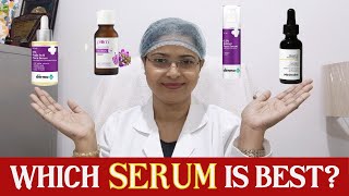 How to choose BEST serum  आपकी त्वचा के लिए बेस्ट Acne MarksOpen Poresglow brightness skin [upl. by Marzi184]