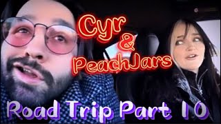 Cyr and PeachJars Road trip Part 10 twitch irl funny [upl. by Beutler]