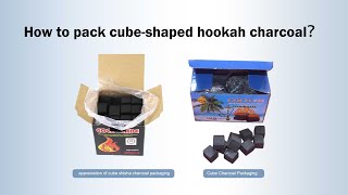 How will shisha charcoal cube be packed  Hookah charcoal packing machine [upl. by Lattonia]