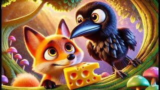 Apprendre langlais avec Le Corbeau et le Renard 🦊🐦  Fable pour enfants 🇬🇧✨ version Littérale [upl. by Lucas]