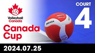 2024 Volleyball Canada Canada Cup 🏐 COURT 4  Day 2  Morning Session July 25 2024 [upl. by Vardon90]