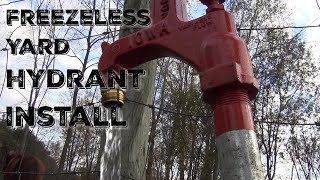 How To Install a Freeze Proof Yard Hydrant [upl. by Ordnas]